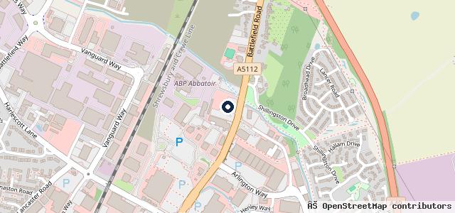 Map showing the location of Hatfields Land Rover Shrewsbury