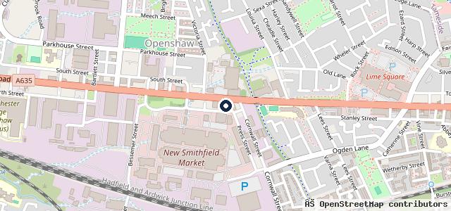 Map showing the location of Autotech MOT Station