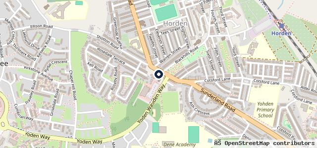 Map showing the location of Vauxhall Specialist - Horden