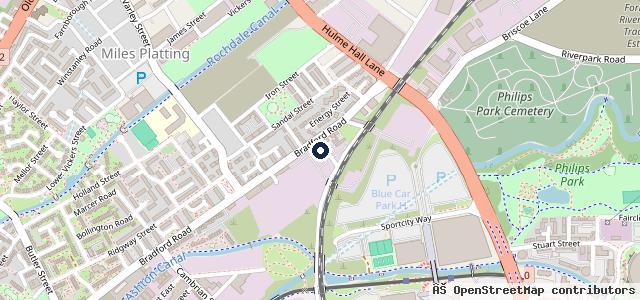 Map showing the location of F Dunn & Sons Garage