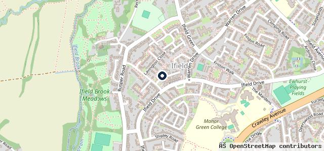 Map showing the location of W King Motors