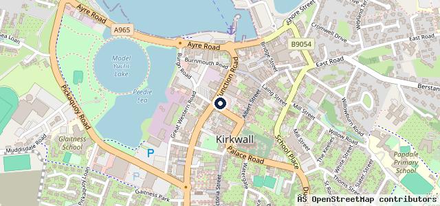 Map showing the location of W R Tullock & Sons - Kirkwall
