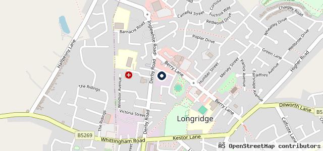 Map showing the location of Warwick Street Motors Ltd