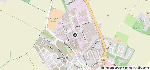 Map showing the location of Westwood Mot, Tyre & Service Centre Ltd