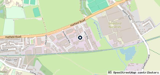 Map showing the location of Brayley Honda St Albans