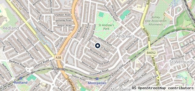 Map showing the location of Windsor Road Garage