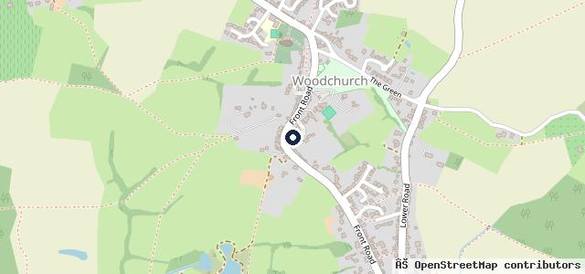 Map showing the location of Woodchurch Garage