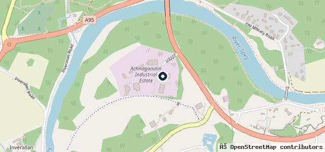 Map showing the location of Woodlands Service Centre