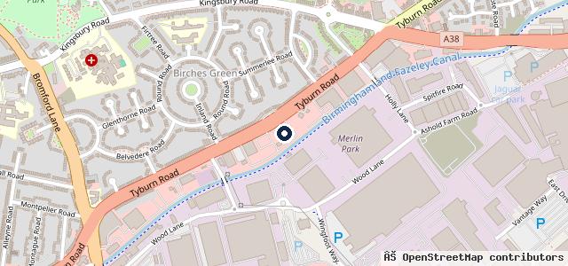 Map showing the location of Lancaster Mazda Birmingham
