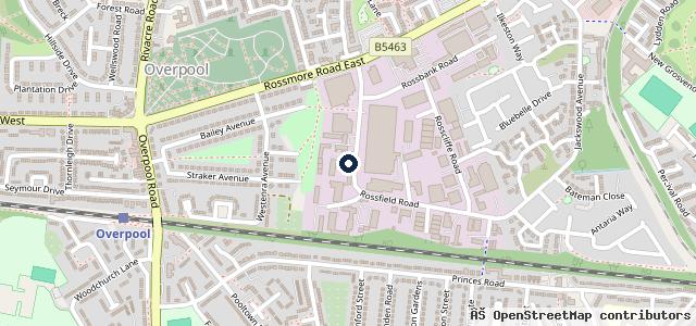 Map showing the location of Dent Finish