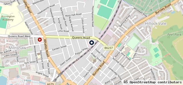 Map showing the location of Belgarth Garage