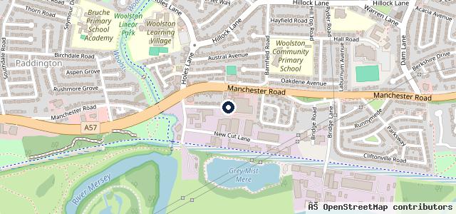 Map showing the location of Woolston Motor Enterprises