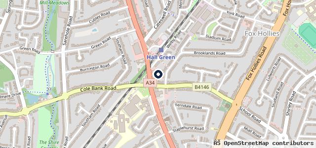 Map showing the location of Southdell Garages Ltd