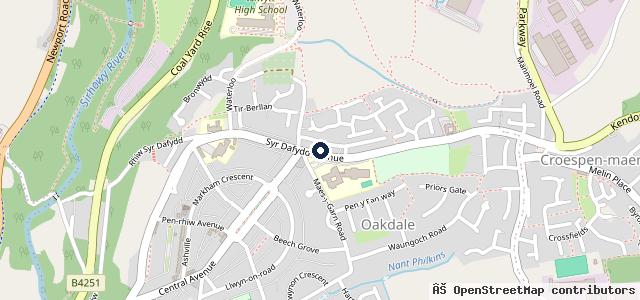 Map showing the location of V Williams