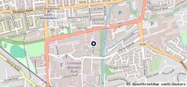 Map showing the location of HiQ Tyres & Autocare Wimbledon (Wimbledon Autocentre)