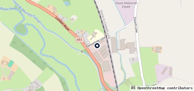 Map showing the location of RAB Auto Services, Hopton Garage