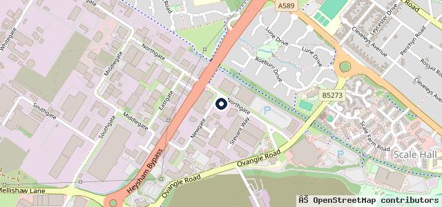 Map showing the location of Cox Motor Group