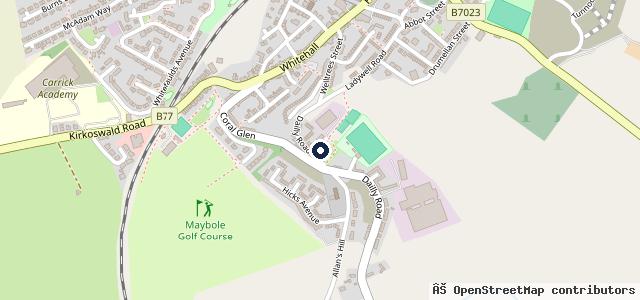 Map showing the location of Alloway Road Motor Services