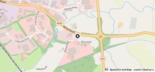 Map showing the location of Arnold Clark Stirling Hyundai
