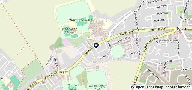 Map showing the location of Barmoor Garage (ryton) Ltd