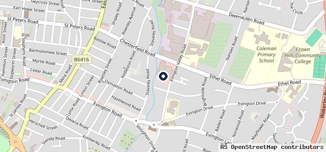Map showing the location of BMC Servicing & MOT