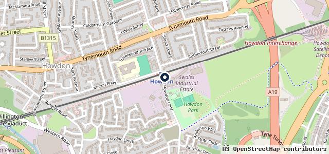 Map showing the location of Breakdown Recovery Newcastle Sunderland | Carrolls Automotive | UK Vehicle Transport | Car Van Recovery | Accident Recovery