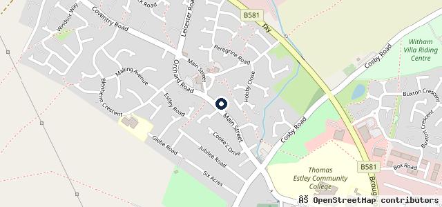 Map showing the location of Broughton Astley Motor Spares Ltd