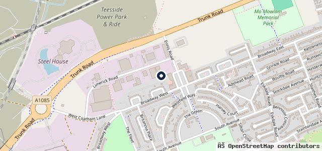 Map showing the location of Budget Auto Centre MOT depot