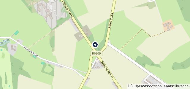 Map showing the location of Corbridge Road Garage