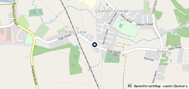 Map showing the location of Paul's Garage