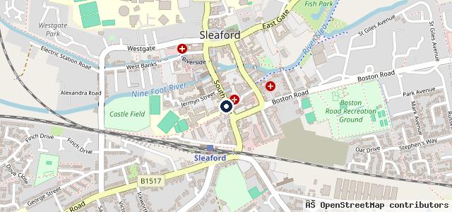Map showing the location of C V Autos