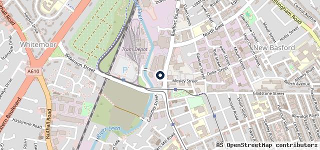 Map showing the location of Central Body Works
