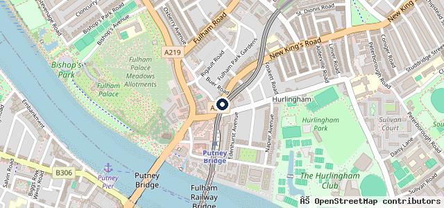 Map showing the location of Shelby Vehicle Services ltd. Fulham