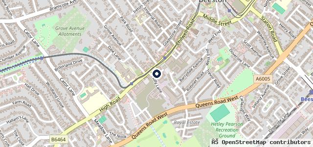 Map showing the location of Challenger Autos Beeston