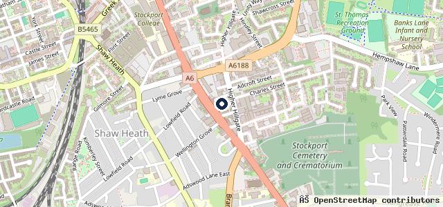 Map showing the location of Curtis Auto's
