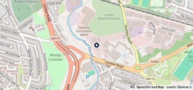 Map showing the location of Coventry | Coventry