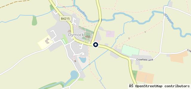 Map showing the location of D A Prout