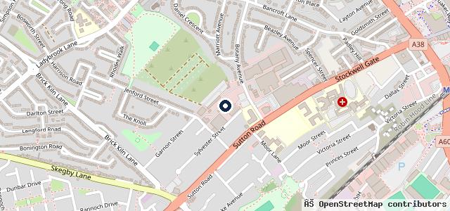 Map showing the location of D M Motors