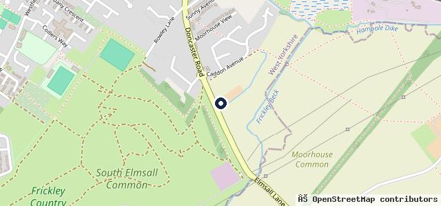 Map showing the location of Doncaster Road Garage
