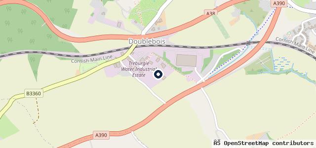 Map showing the location of Doublebois Commercial Services
