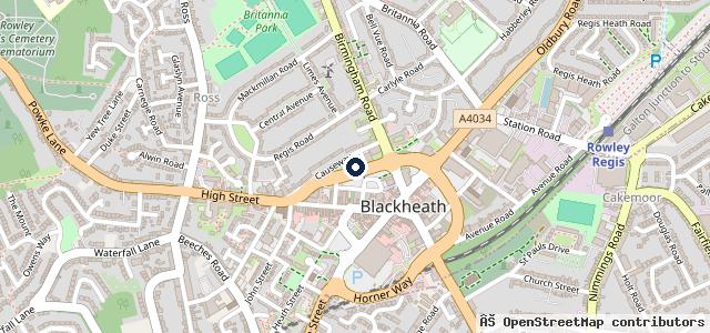 Map showing the location of Drive In Autocentres - Blackheath
