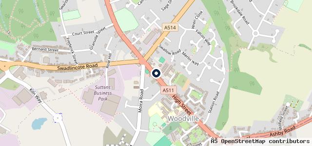 Map showing the location of Viking Tyre & Service Centre Ltd