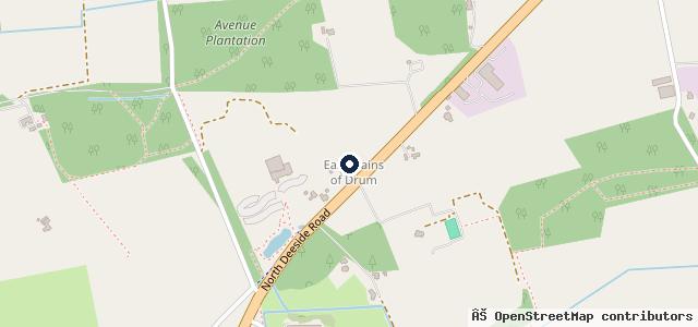 Map showing the location of Eastmains Garage