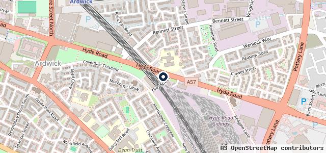Map showing the location of Hyde Road Wheels & Tyres Ltd