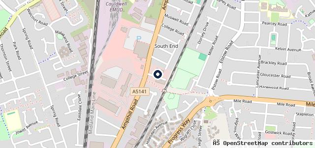 Map showing the location of Evans Halshaw Ford Bedford