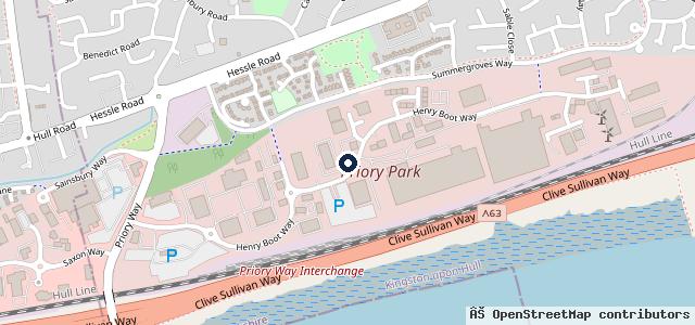 Map showing the location of Evans Halshaw Kia Hull