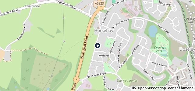 Map showing the location of Roberts F M L