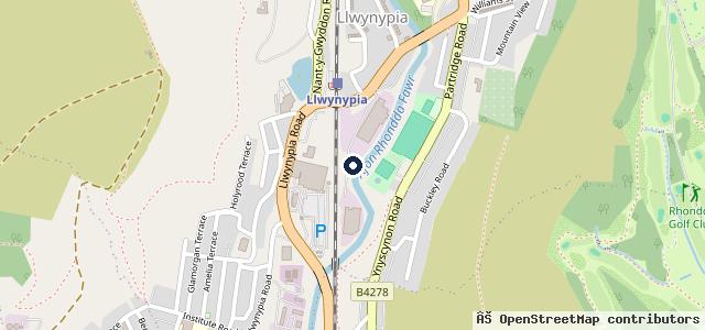 Map showing the location of Welsh Tyre Service