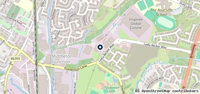 Map showing the location of FMG Repair Services CHADDERTON