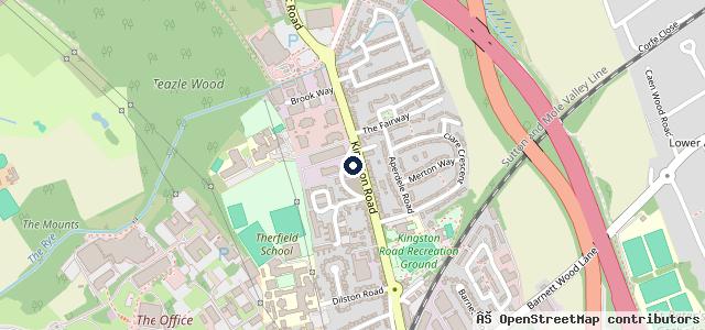 Map showing the location of Formula One Autocentres - Leatherhead